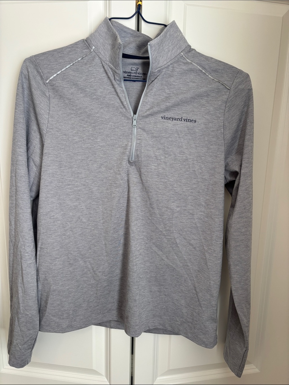 Vineyard Vines Heather Gray Quarter-Zip Pullover